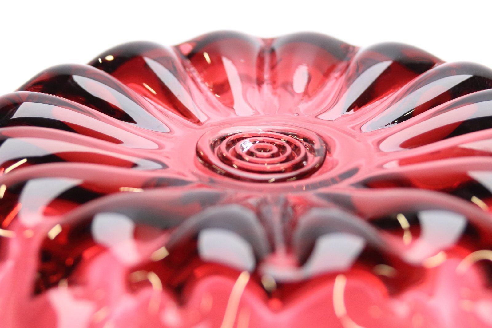 Pink Glass Bowl By Pavel Hlava For Crystalex Novy Bor, Czech, 1960s photo 130.0