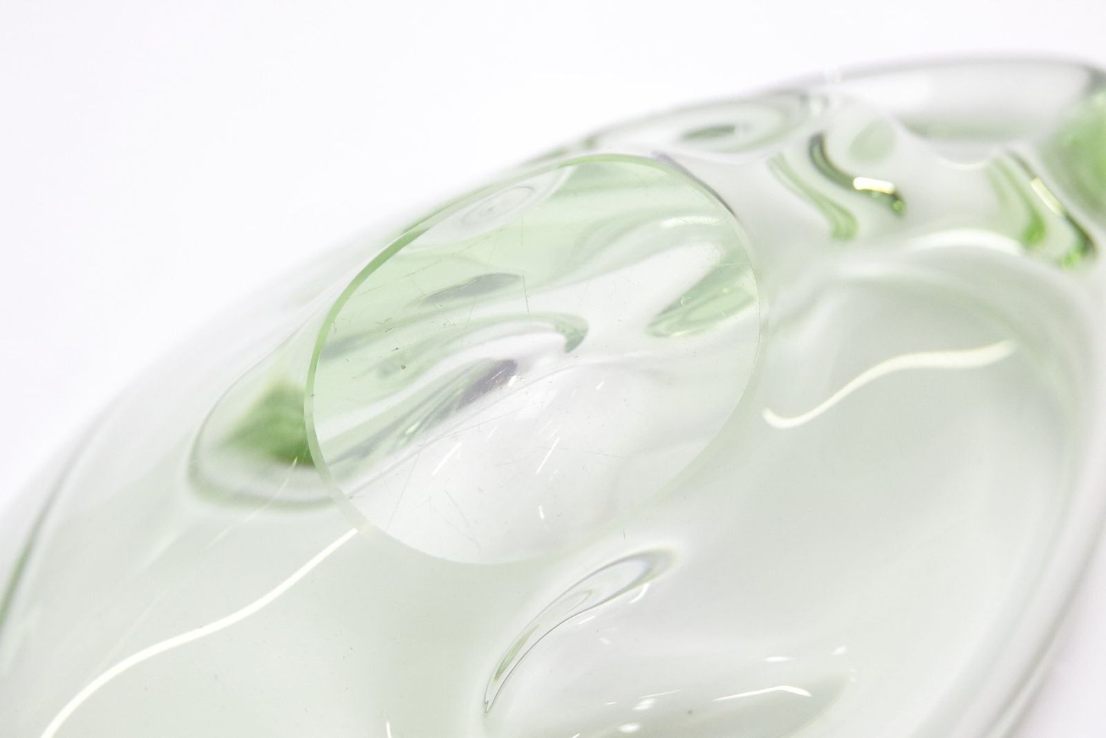 Green Glass Bowl By Jan Beranek For Skrdlovice, Czech, 1970s, Set Of 2 photo buy