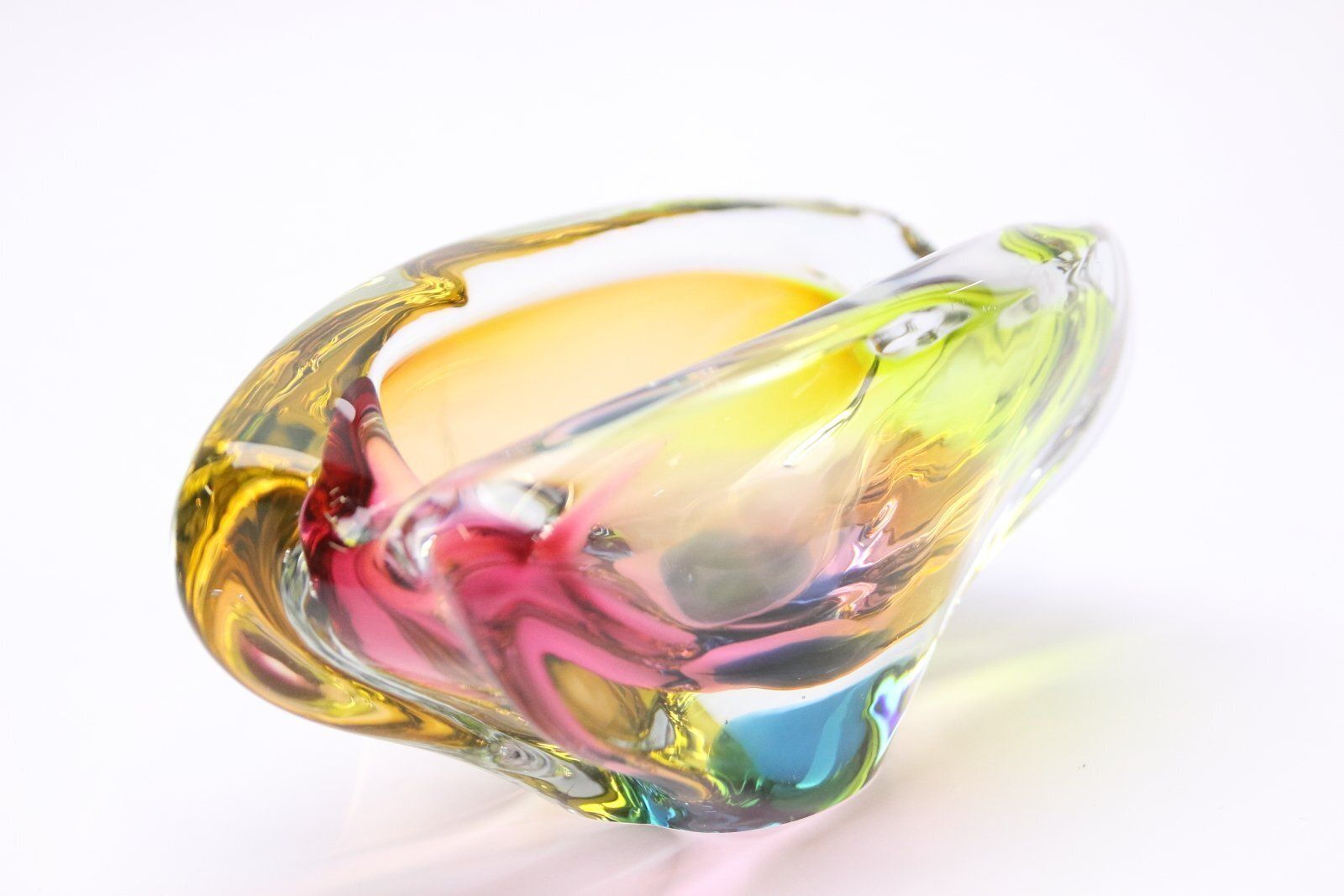 photo buy Glass Vase And Ashtray By Josef Hospodka For Sklarny Chribska, Czech, 1960s, Set Of 2