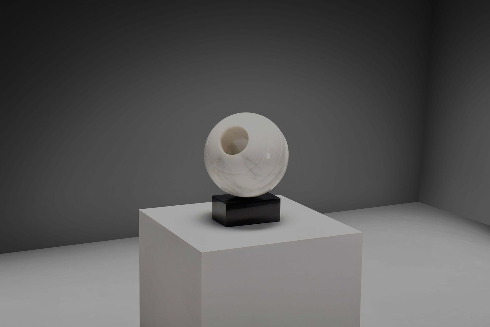 Abstract Marble “Sfera" Sculpture By Aldo Dazzi, Italy 1970s photo 4840.0