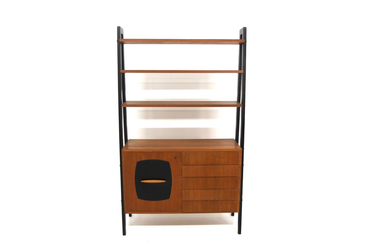 Scandinavian Teak Tema Bookcase By Gillis Lundgren For Möbel Ikea, Sweden, 1960s photo furniture