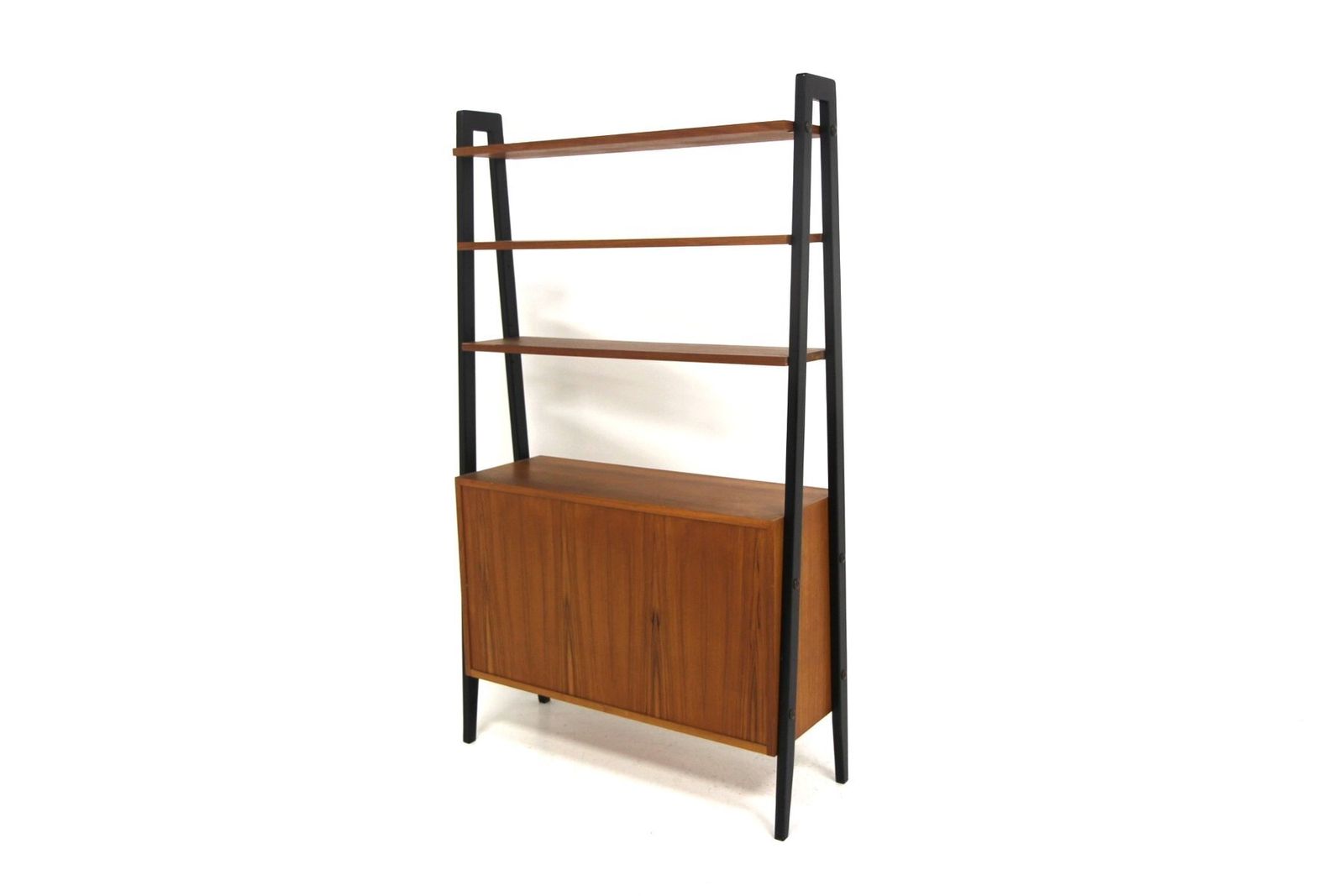 Scandinavian Teak Tema Bookcase By Gillis Lundgren For Möbel Ikea, Sweden, 1960s photo Furniture