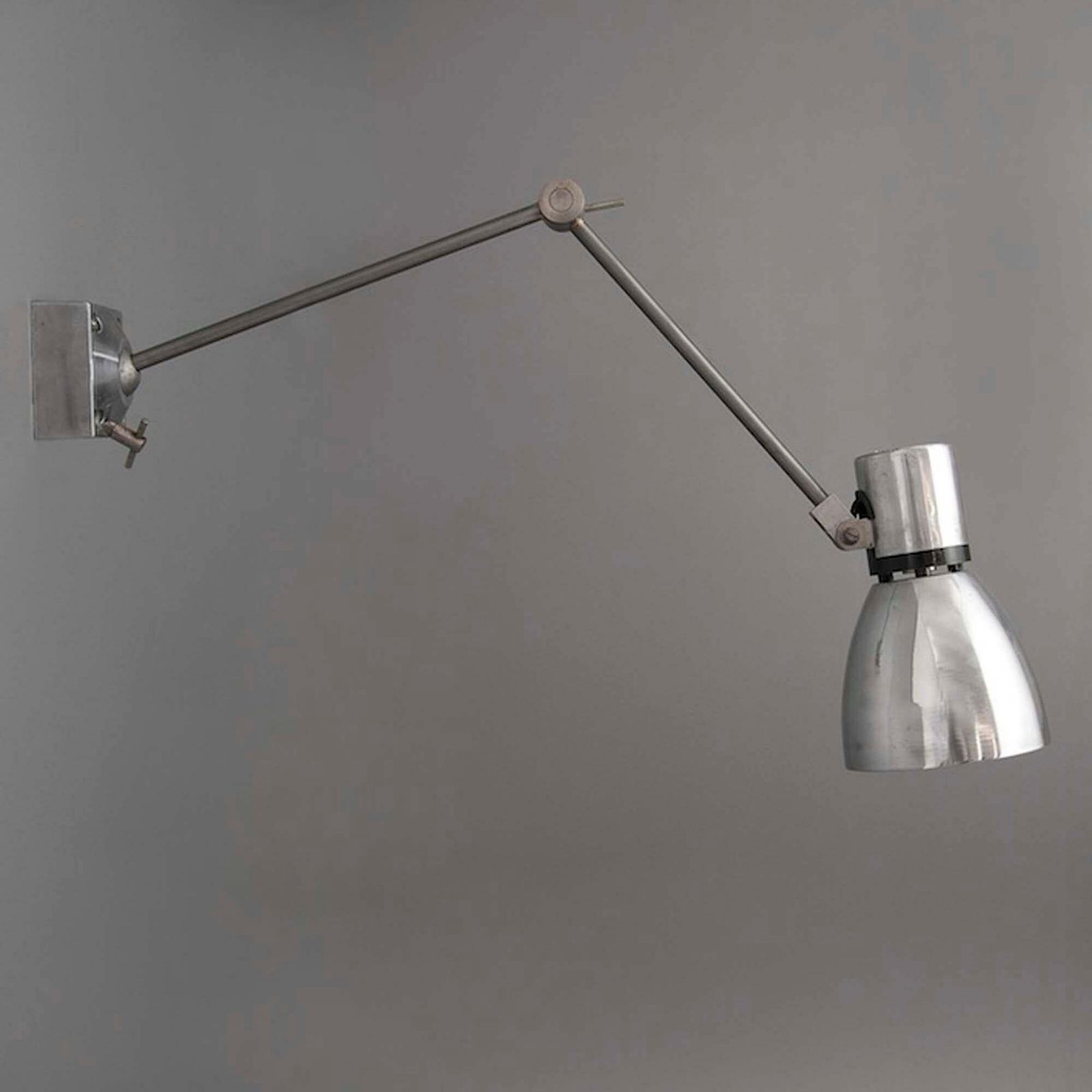 photo furniture 1950's Industrial Cantilever Wall Lamp — Mid Century Factory Salvage