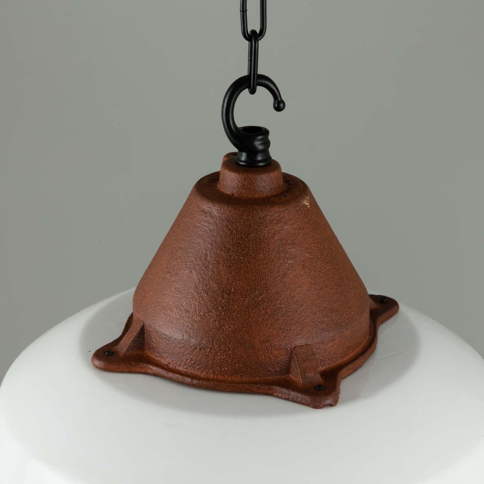 Hungarian Industrial White Enamel Factory Pendant Lights, 1950s photo for sale