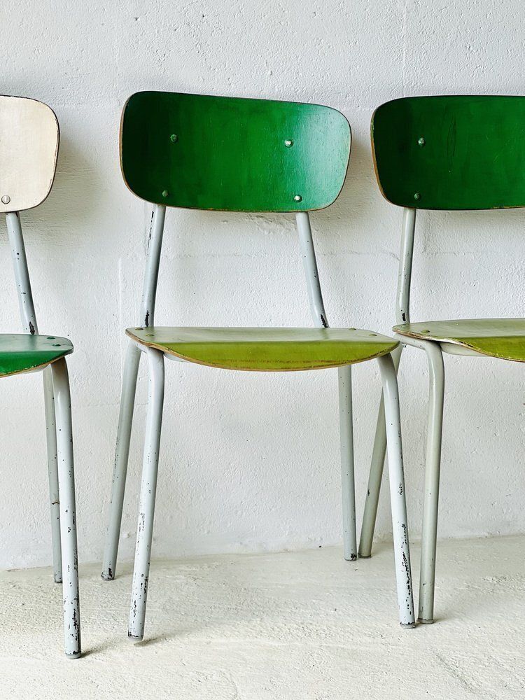 Vintage Schoolstoelen, Set Van 4 photo buy
