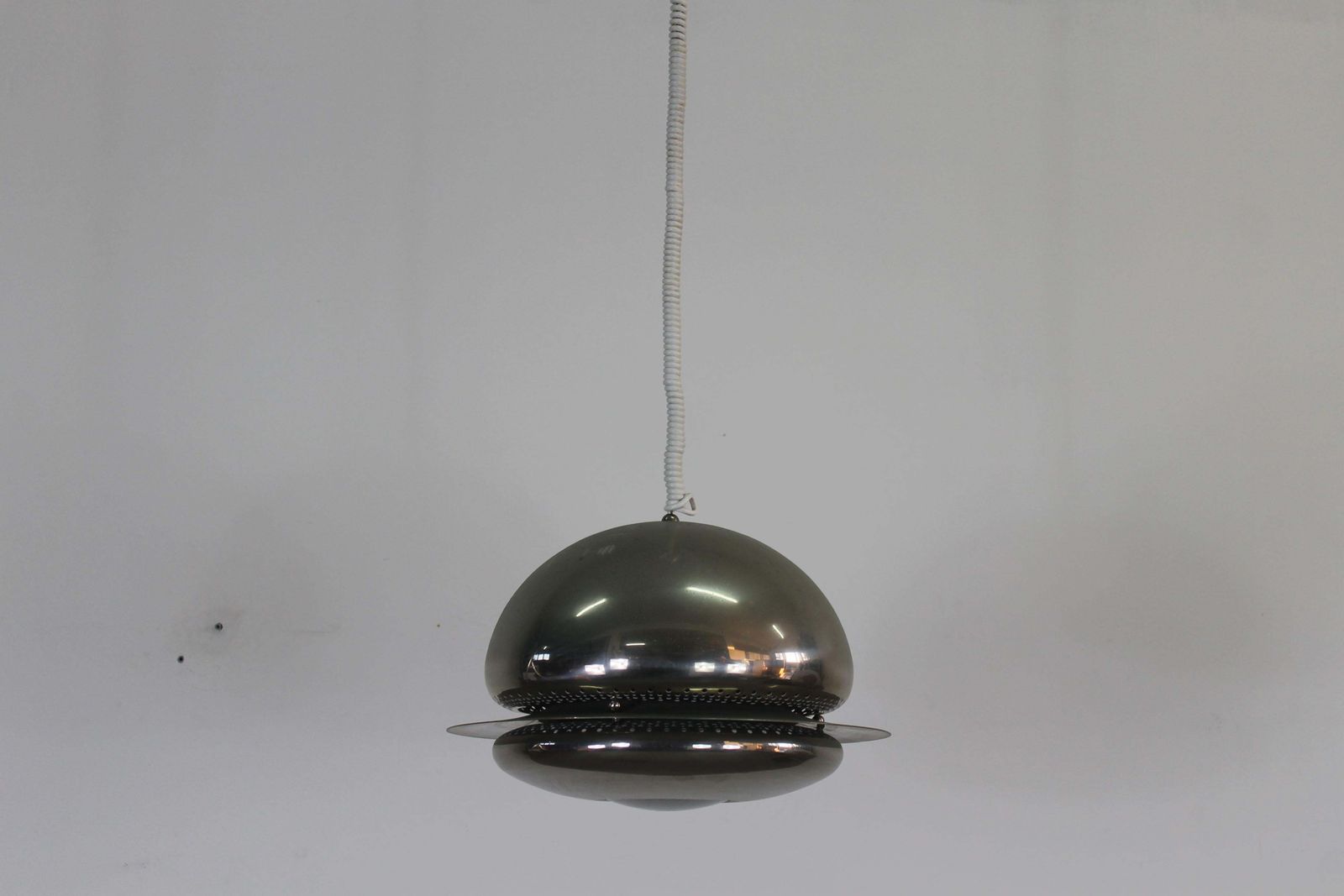 Tobia Scarpa Set Of Two Nictea Lamps In Nickel Plated Brass By Flos 1960s photo vinterior