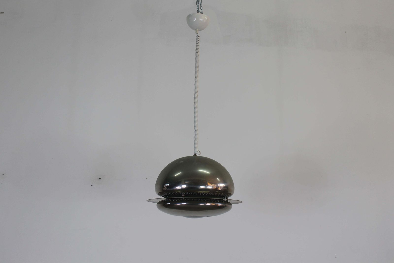 Tobia Scarpa Set Of Two Nictea Lamps In Nickel Plated Brass By Flos 1960s photo buy