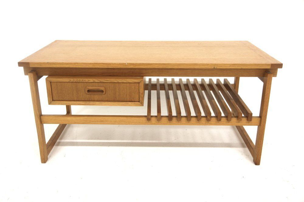 Scandinavian Petita Bench In Oak By Jørgen Maahr & Otto Nielsen For Ikea, Sweden, 1960s photo for sale
