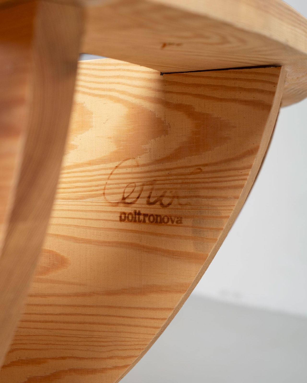 Mario Ceroli La Rosa Dei Venti Table In Pinewood With Inlays By Poltronova 1970s photo vinterior