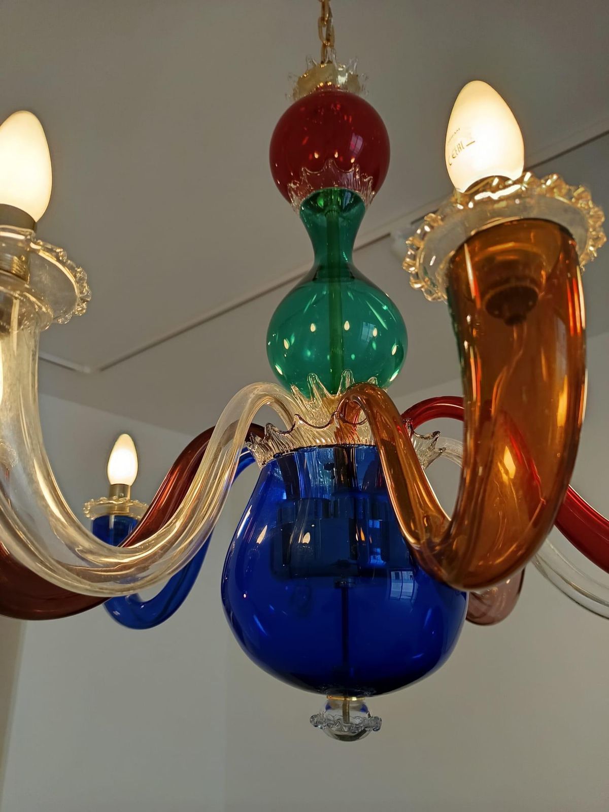 Gio Ponti Blown Murano Glass Chandelier By Venini 1946 photo 13012.0
