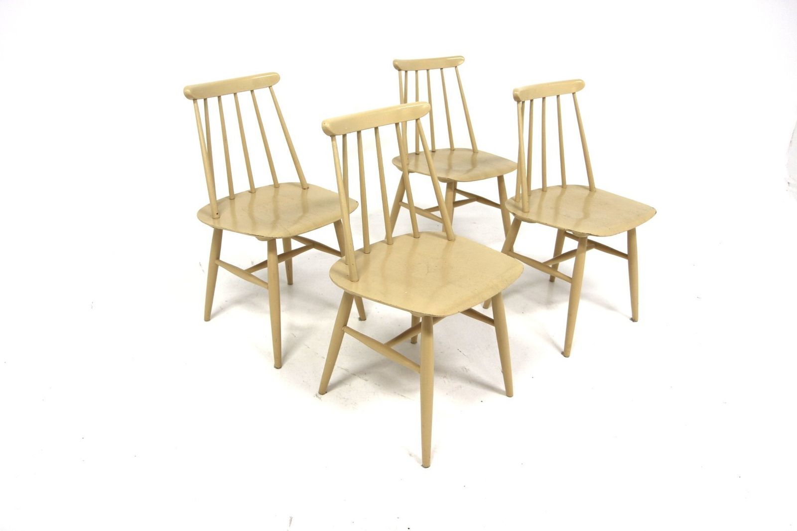 Fanett Chairs In Teak By Ilmari Tapiovaara For Edsby Verken, Sweden, 1960s, Set Of 4