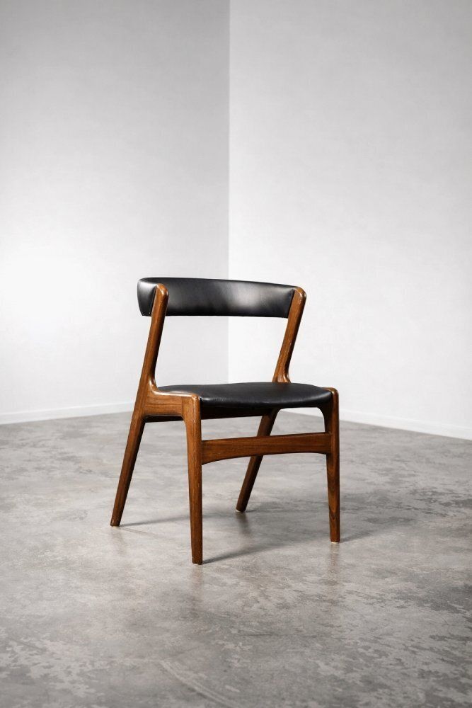 photo vinterior Mid Century Danish Modern Fire Office Chair In Teak, 1960s