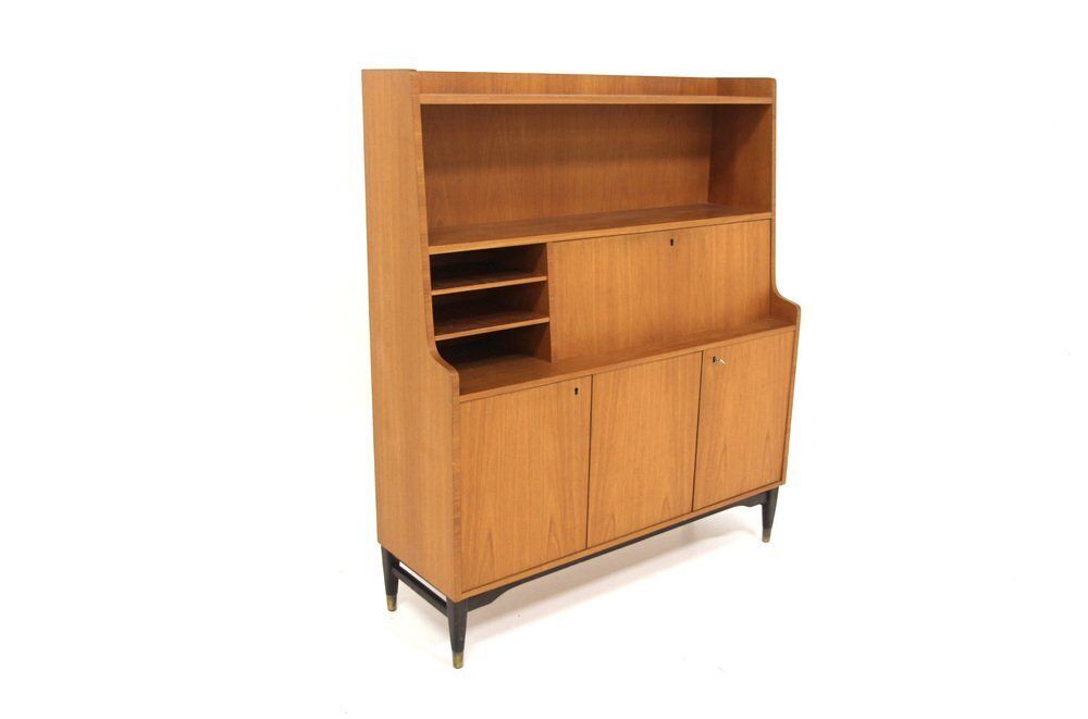 Scandinavian Secretaire In Teak, 1950 photo for sale