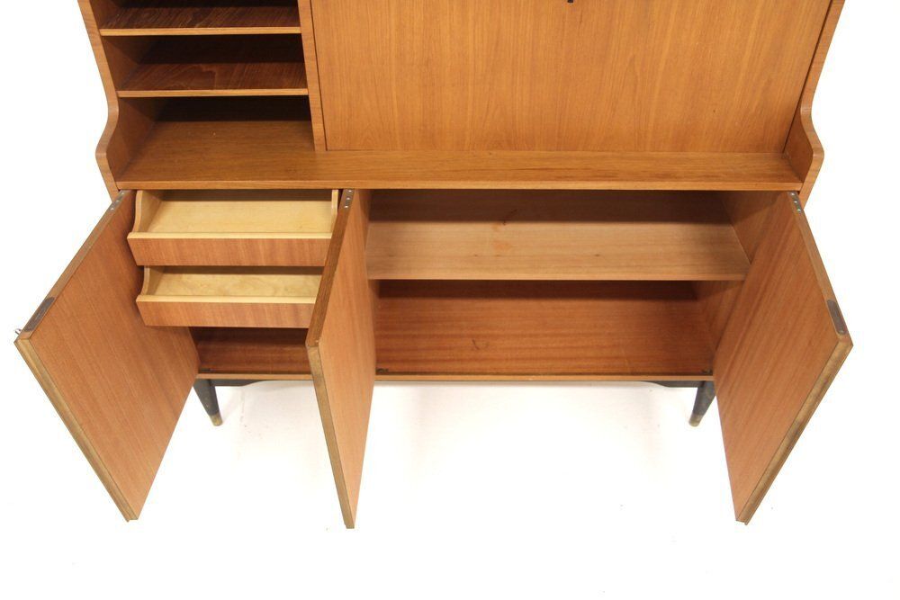 Scandinavian Secretaire In Teak, 1950 photo Furniture