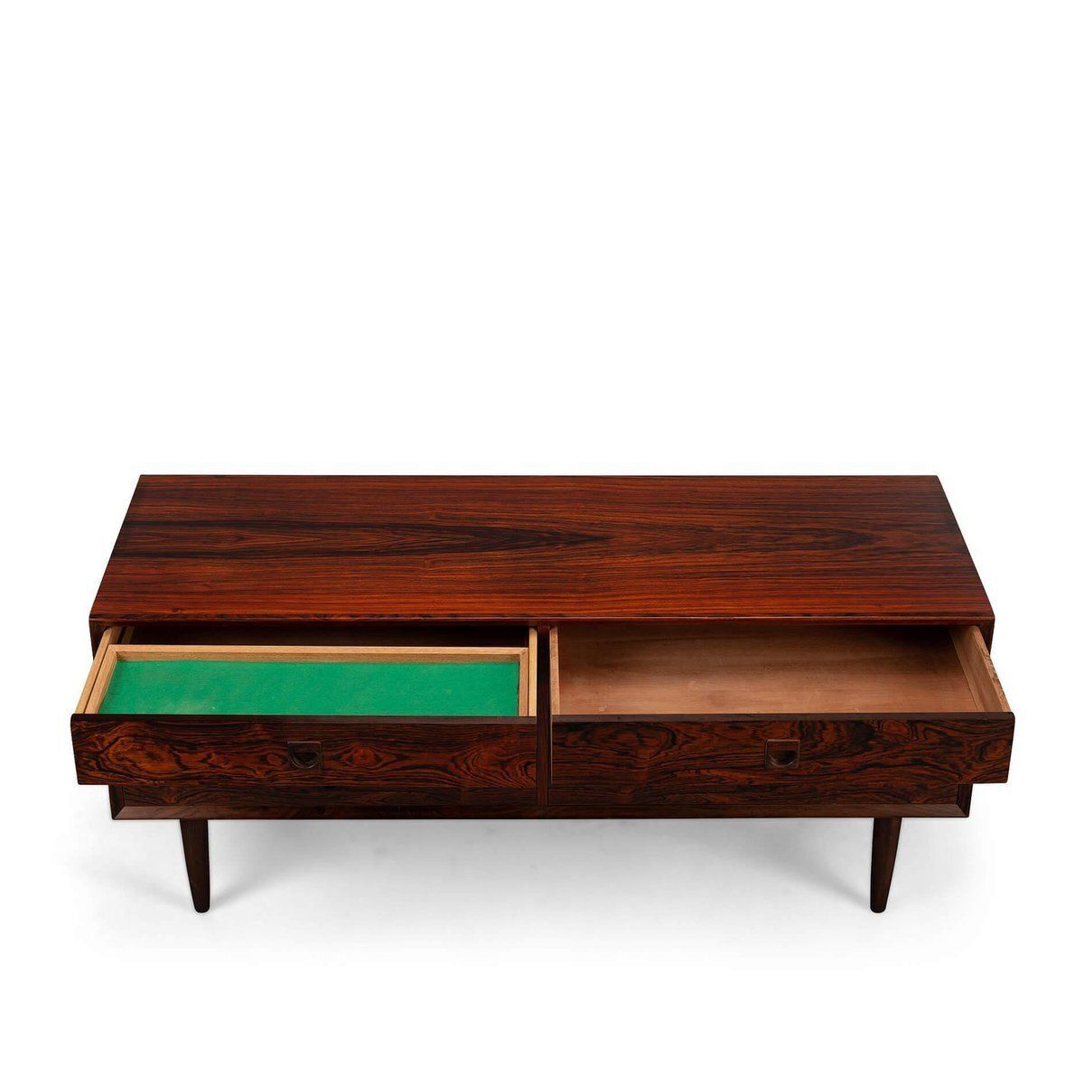 photo for sale Low Mid Century Rosewood Chest Of Drawers Attributed To Brouer Møbelfabrik, 1960s