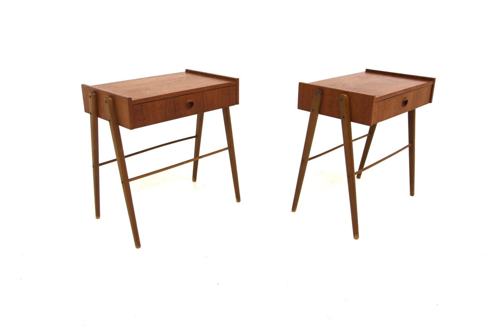 Teak Bedside Tables From Carlström, Sweden, 1960s, Set Of 2