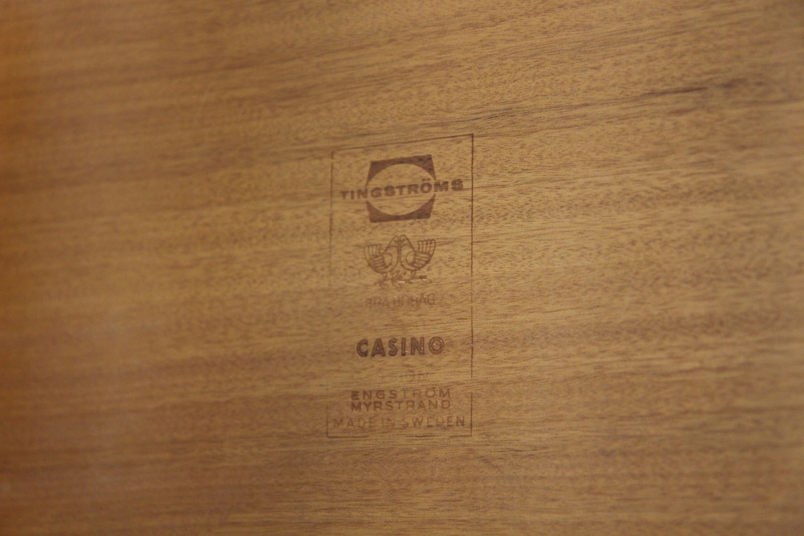 Casino Bedside Table In Teak By Sven Engström & Gunnar Myrstrand, Sweden, 1960s photo Furniture