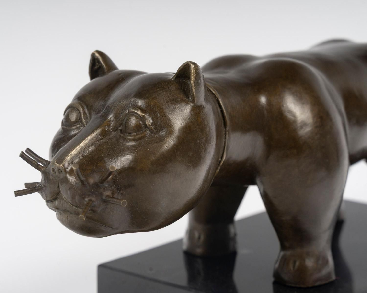 Bronze Sculpture – El Gato – In The Style Of Fernando Botero photo furniture