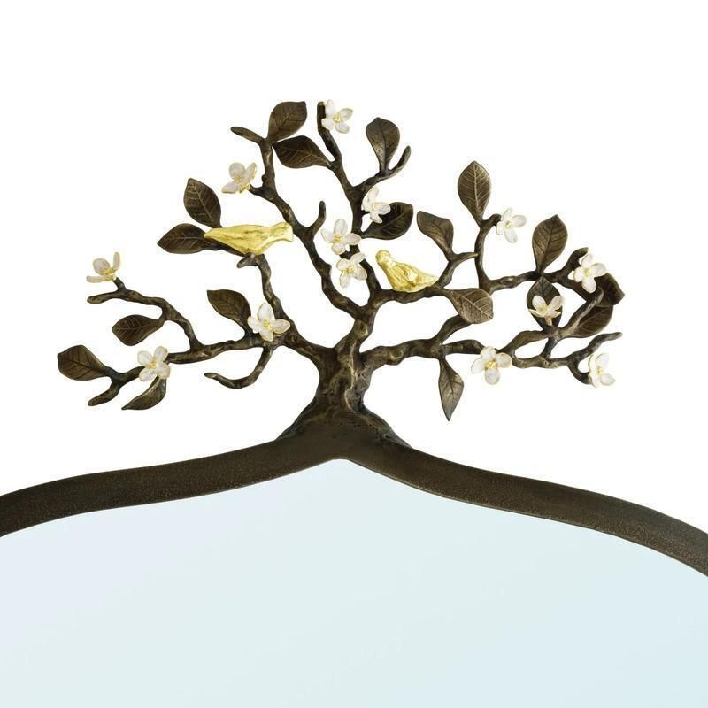 Contemporary Gilt Bronze Love Bird Wall Mirror photo Home Decor