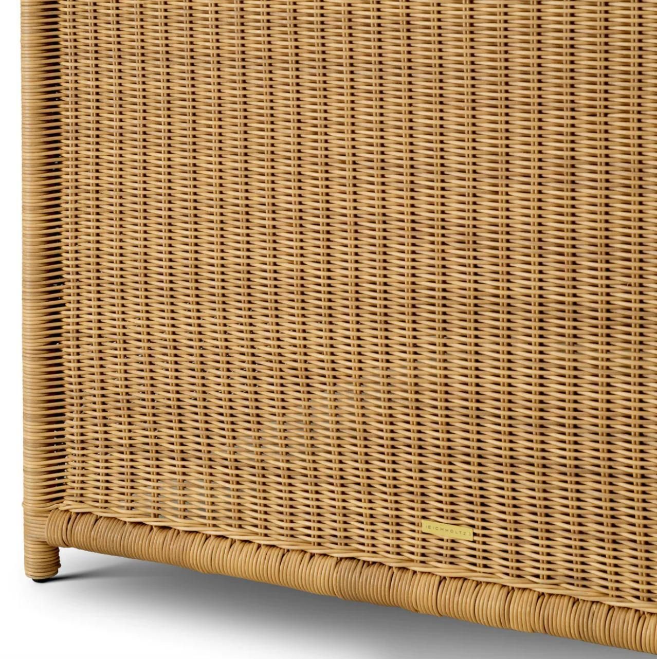 photo furniture Outdoor Modular Chair In Synthetic Rattan And Saville Beige Fabric