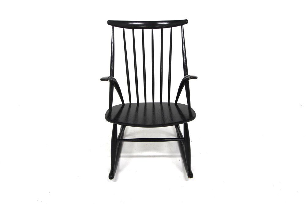 Rocking Chair By Illum Wikkelsø For Niels Eilersen, Denmark, 1960 photo for sale