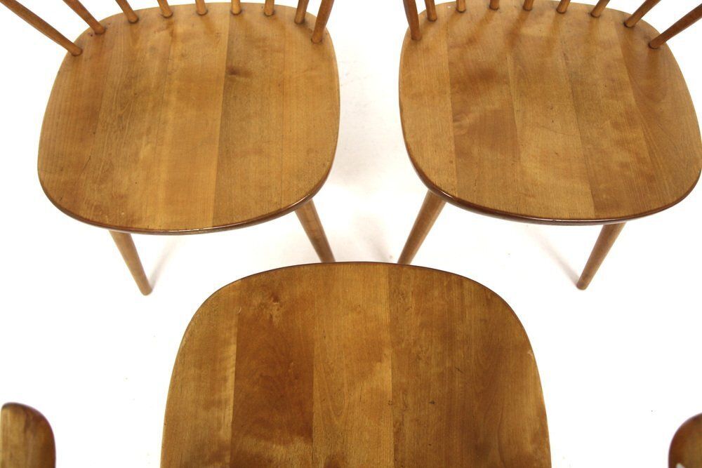 Småland Chairs By Yngve Ekström, Sweden, 1970s, Set Of 3 photo 824.0