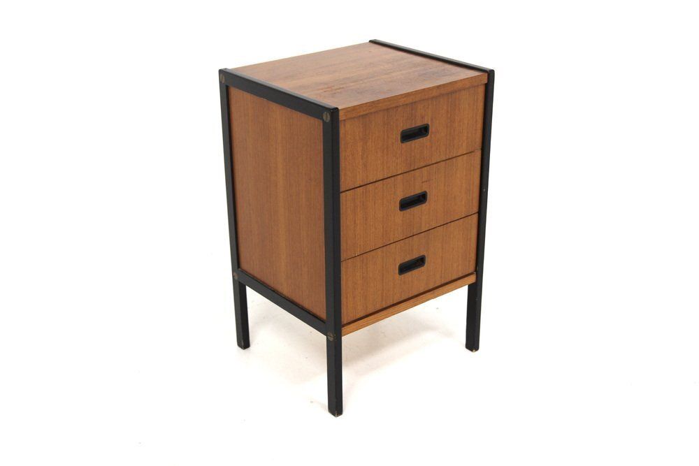 Scandinavian Commode In Teak And Oak By Bertil Fridhagen For Bodafors, Sweden, 1960s