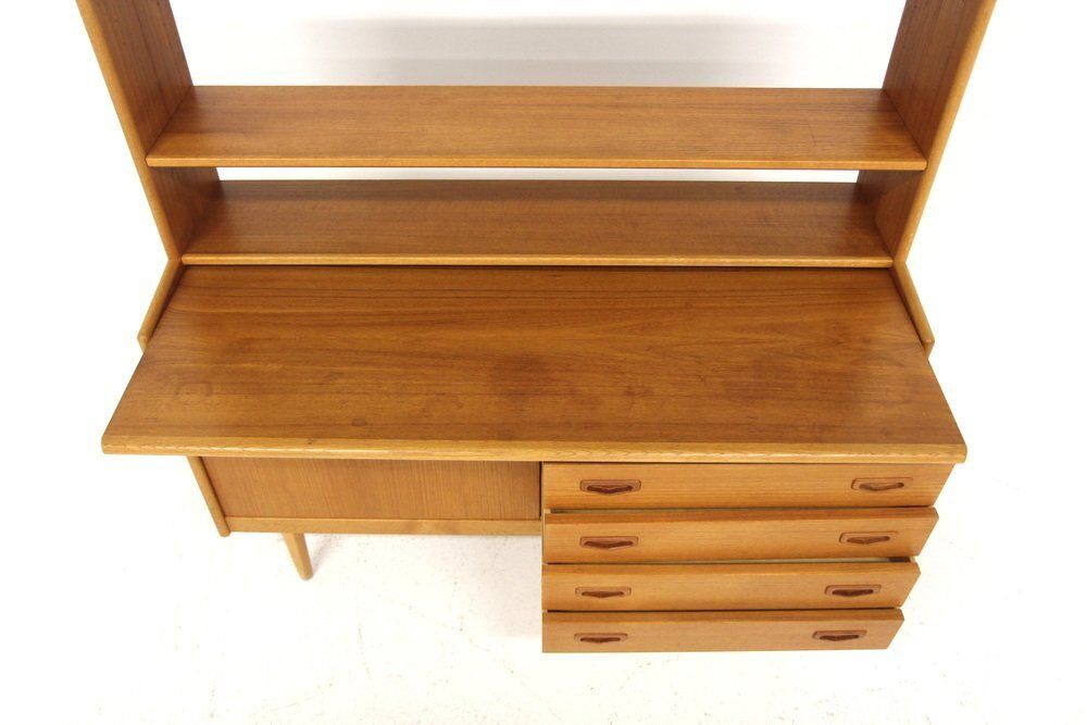 Teak And Oak Secretary, Sweden, 1960s photo Furniture