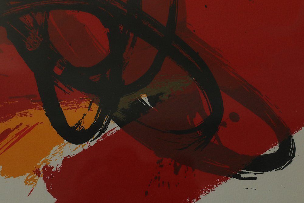 Gérard Gosselin, Tribute To Lorca, Color Lithograph, 1986, Framed photo for sale