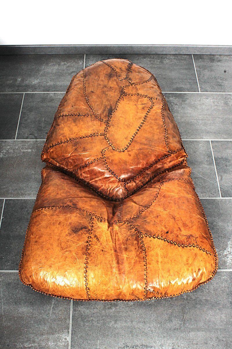 Brutalist Oak Lounge Chair And Ottoman, 1970s, Set Of 2 photo furniture