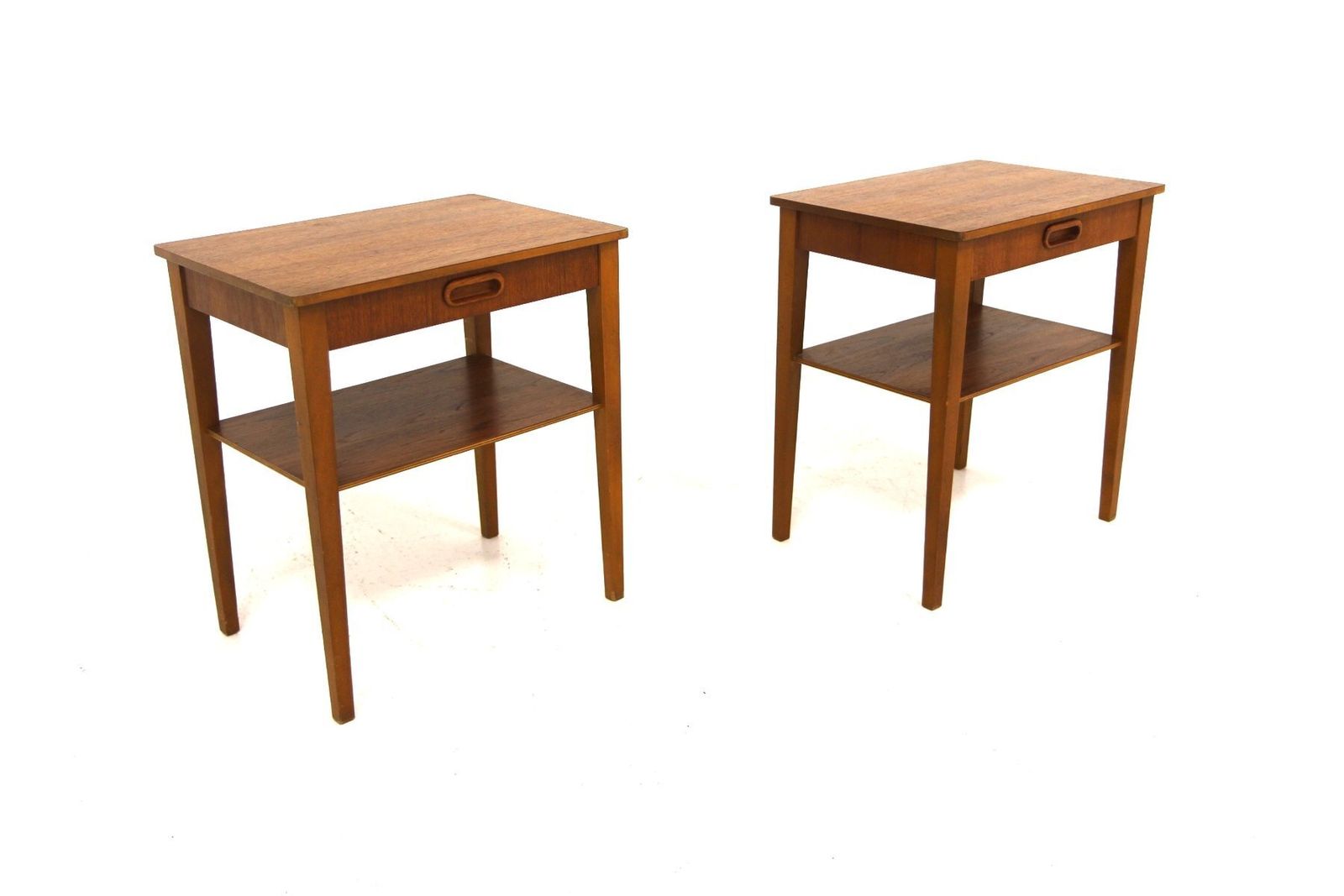 Scandinavian Teak Bedside Tables, 1960s, Set Of 2