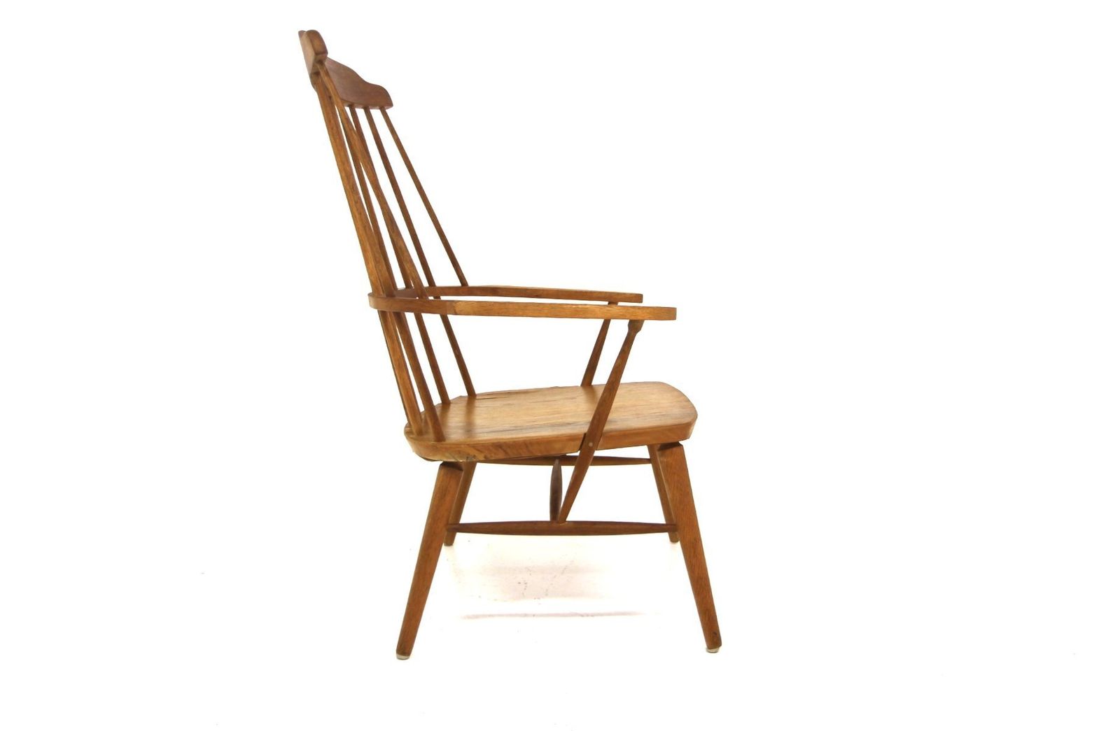 Scandinavian Pinnstol Oak Armchair, 1960 photo furniture