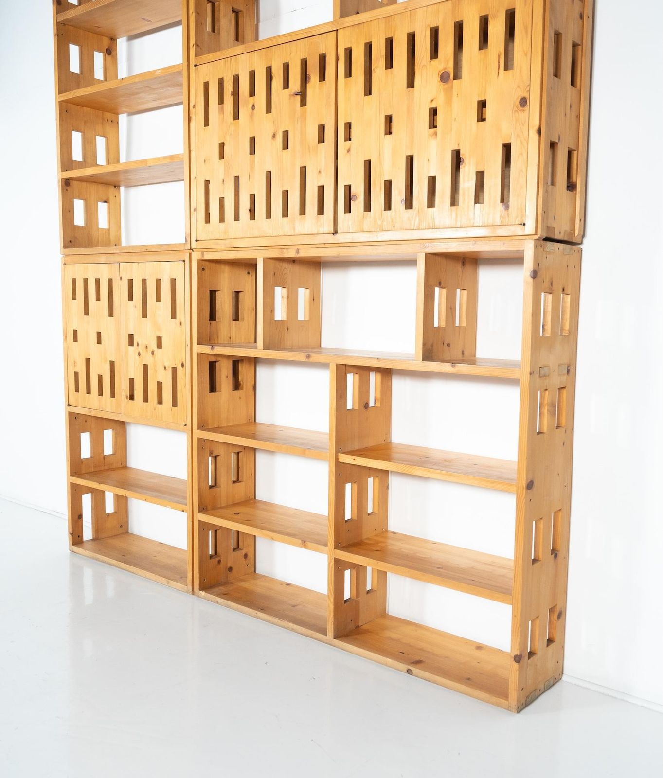 Mid Century Modern Pine Bookcase, Italy, 1970s photo 7652.0
