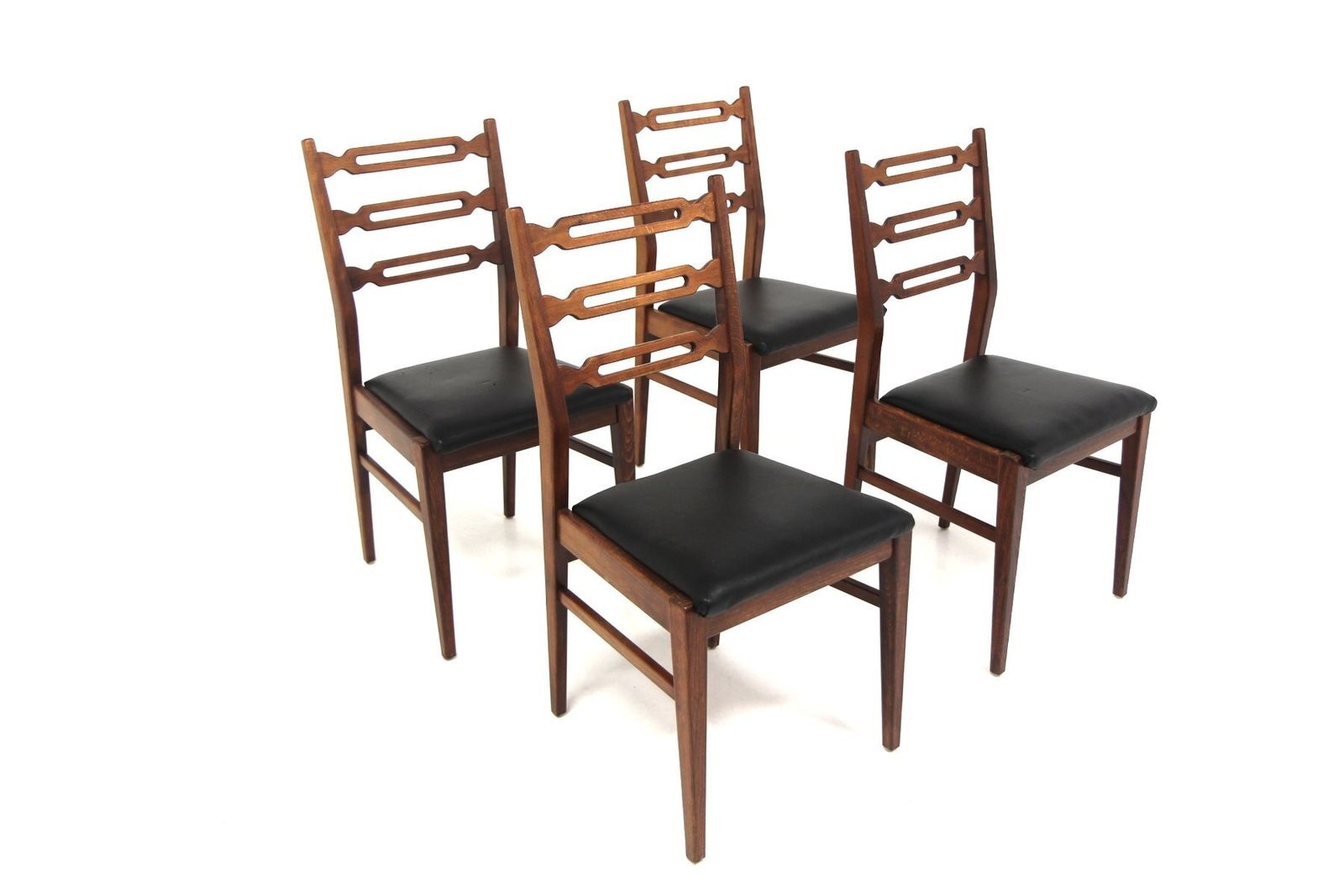 Vintage Scandinavian Chair In Skai And Beech, 1960 photo for sale