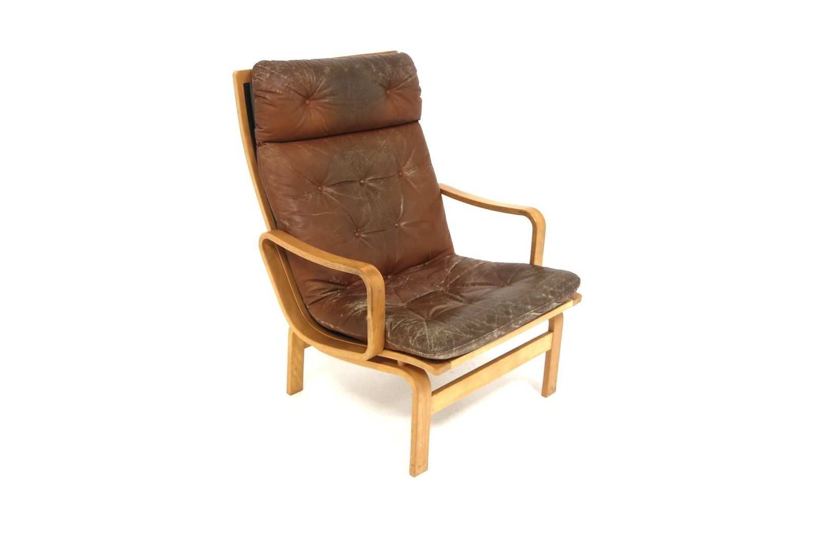 Scandinavian Leather Chair By Karl Erik Ekselius For Joc Vetlanda, 1960 photo vinterior