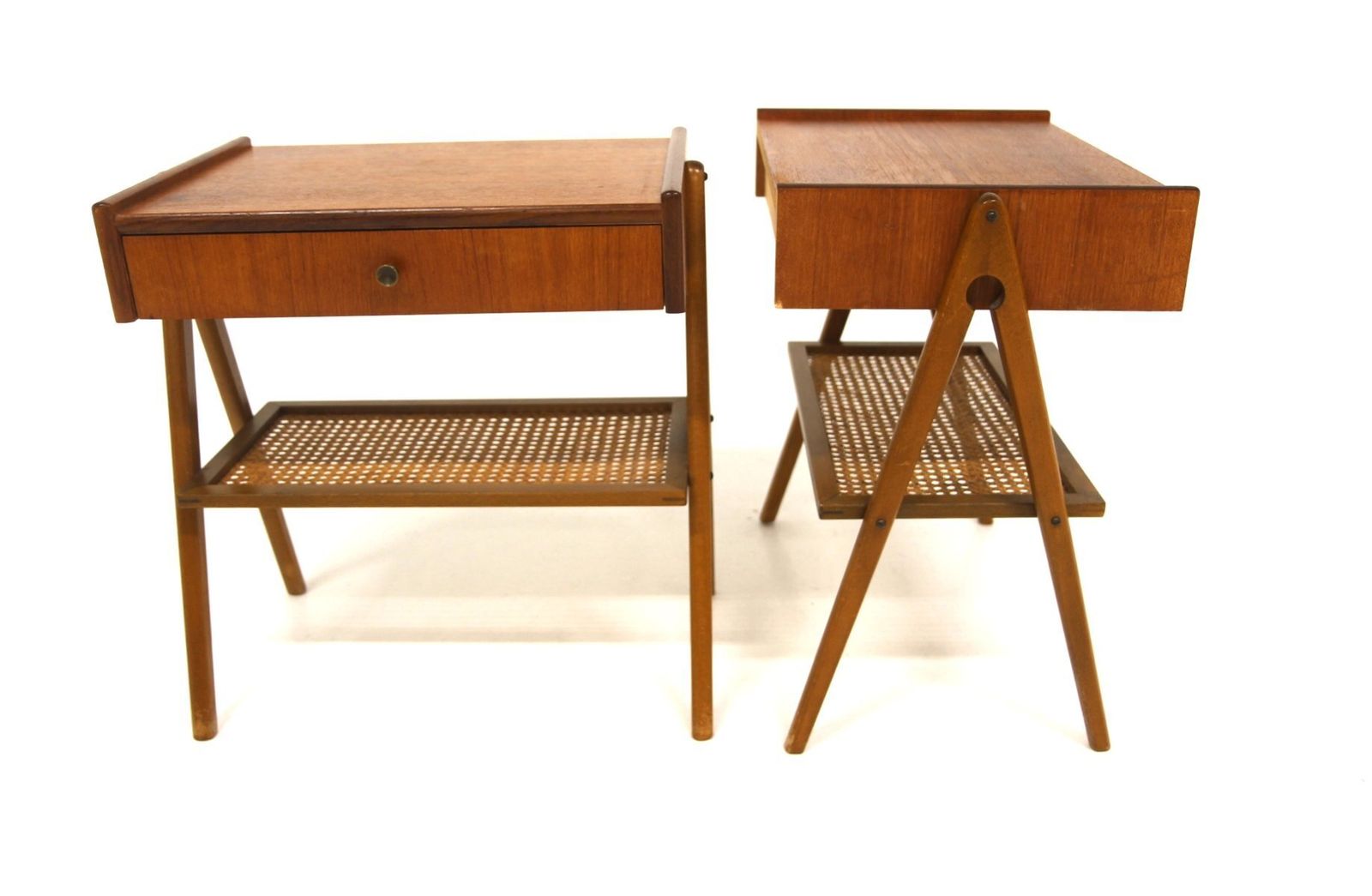 Scandinavian Teak Bedside Tables, 1960, Set Of 2 photo for sale