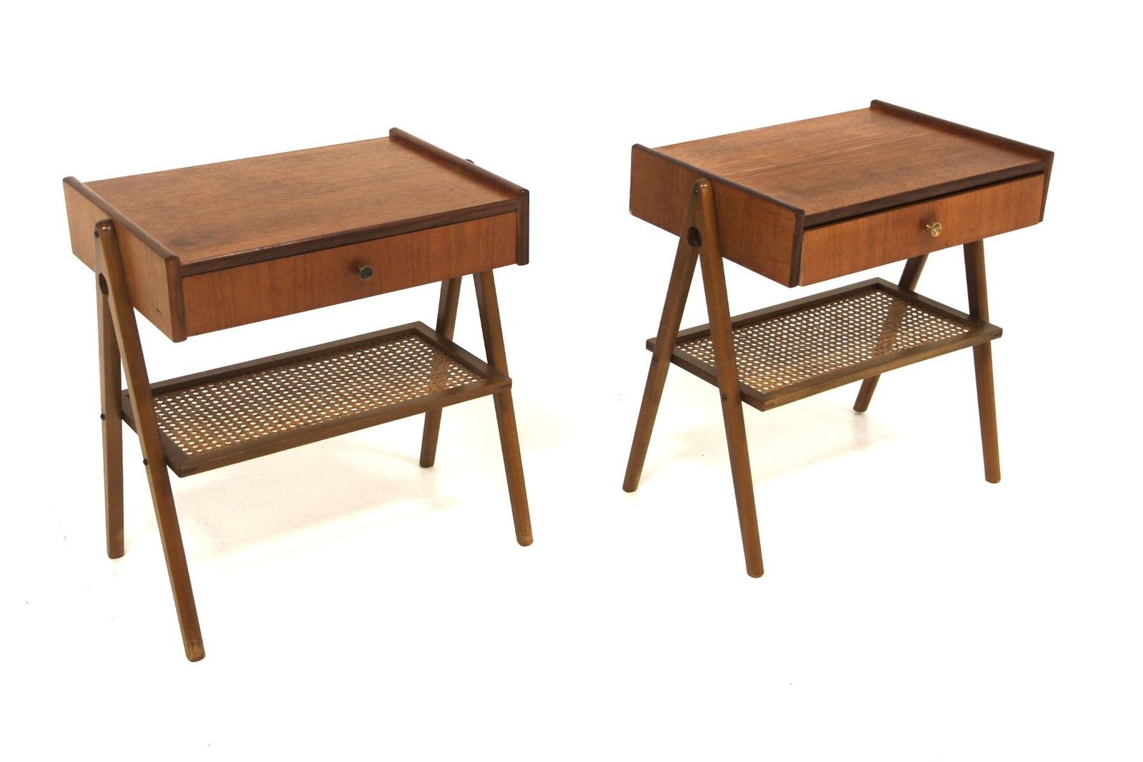 Scandinavian Teak Bedside Tables, 1960, Set Of 2 photo Furniture