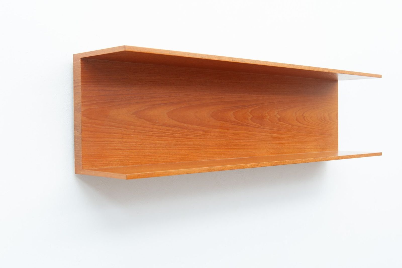 Cherry Wood Wall Shelf By Walter Wirz For Wilhelm Renz, 1960s photo furniture