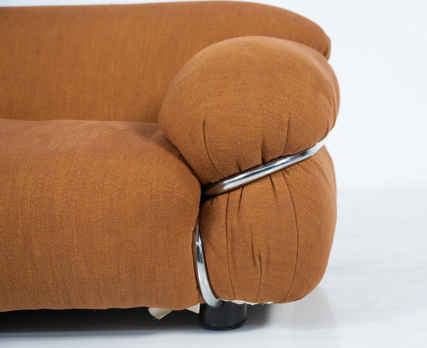 Sesann Sofa By Gianfranco Frattini For Cassina, New Upholstery, Italy, 1970s photo vinterior