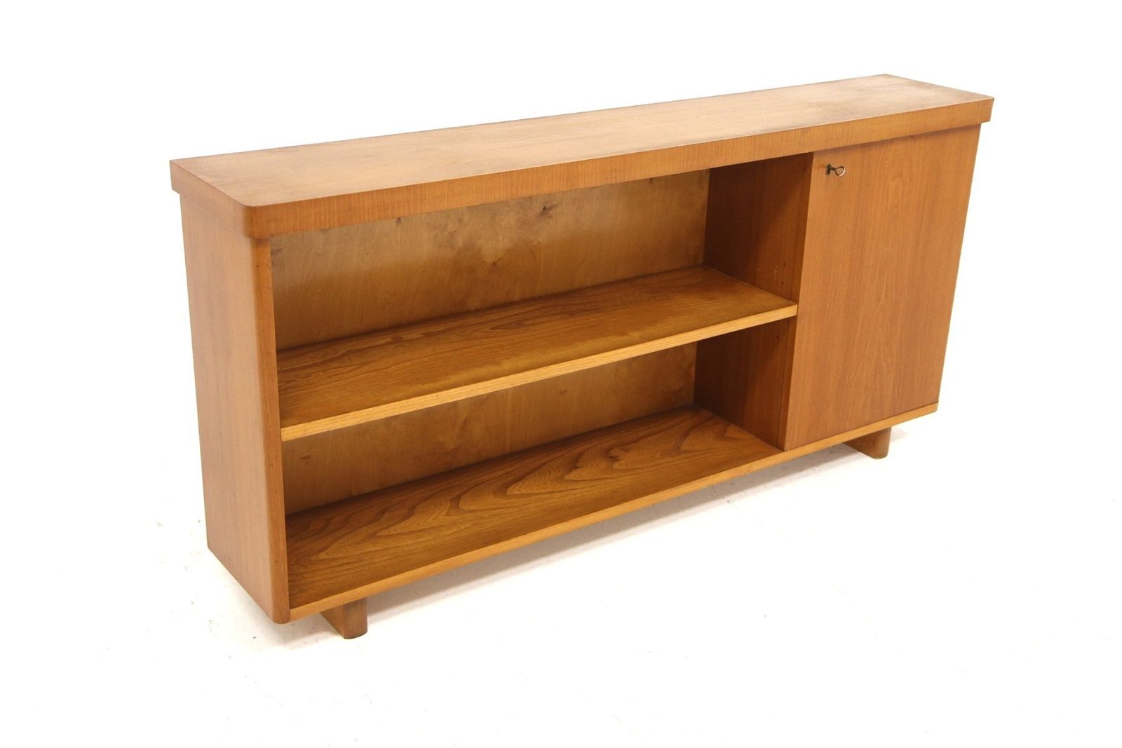 Modern Scandinavian Elm Bookcase, Sweden, 1940s photo Furniture