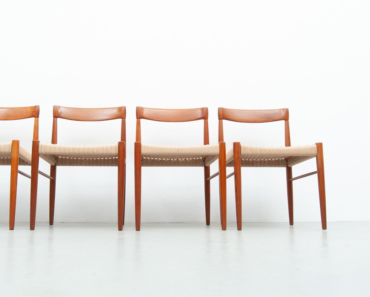 photo for sale Vintage Teak Dining Chairs By Henry Walter Klein For Bramin, 1960s, Set Of 4
