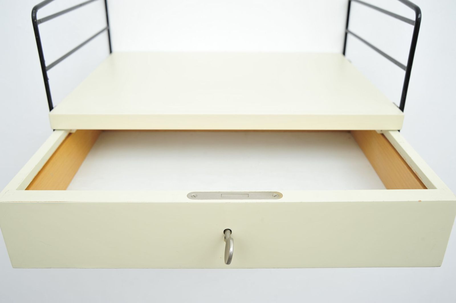 White String Shelving System With Drawer Unit And Ladders By Kajsa And Nisse Strinning, 1940s photo vinterior