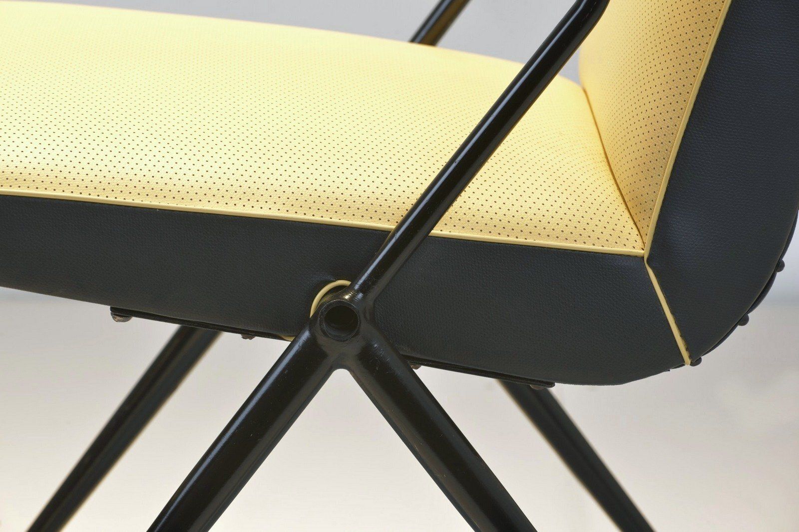 Furniture Armchairs In Steel Tube From Drabert, Germany, 1950s, Set Of 4 photo