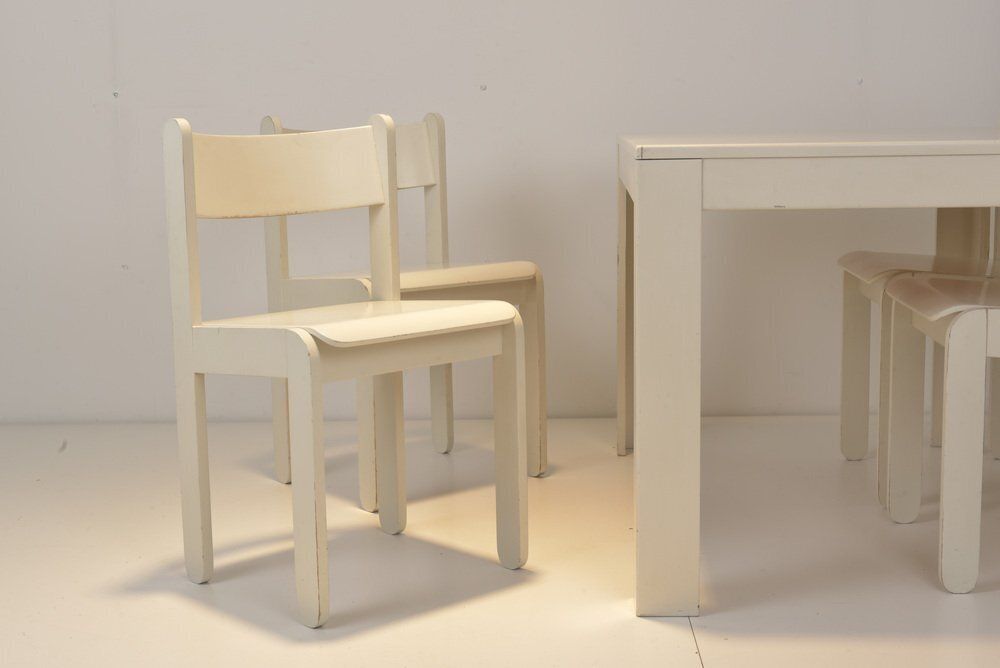 photo furniture Dining Table And Chairs In The Style Of Asko, Set Of 5