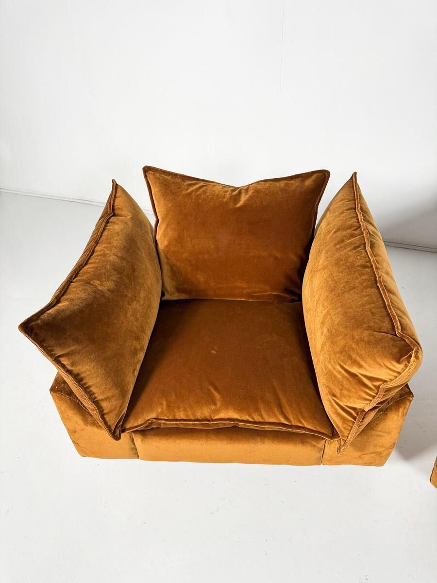 Pair Of Armchairs "Cado" By Gunnar Gravesen And David Lewis Divano For Icf photo for sale