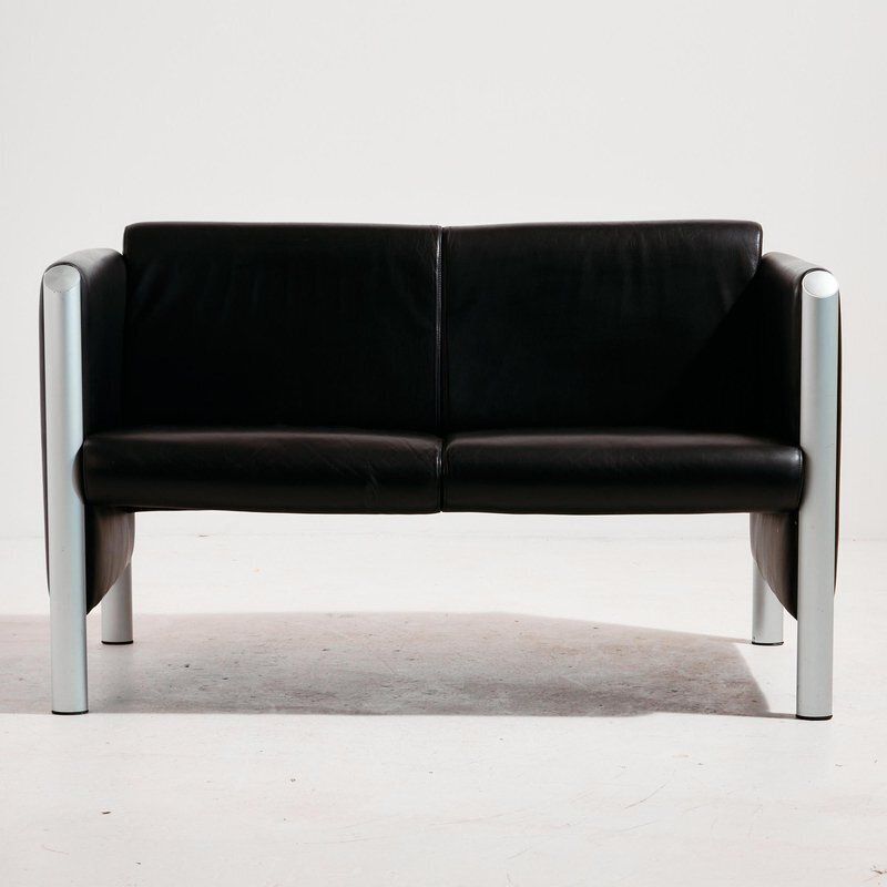 Model 830 Two Seater Sofa By Klaus Franck & Werner Sauer For Wilkhahn