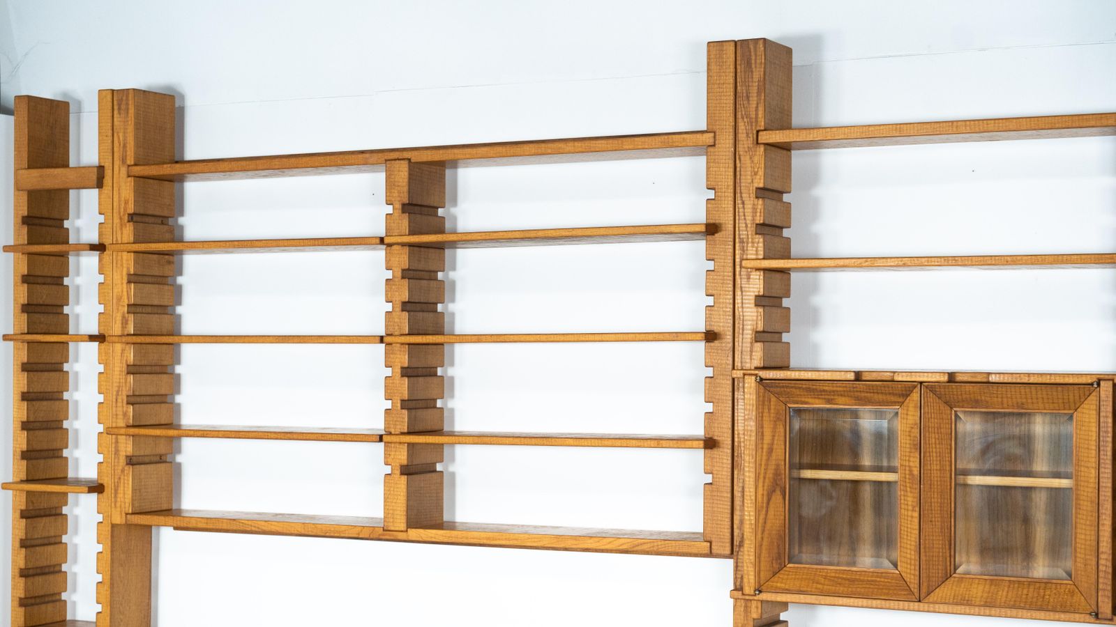 Large Bookshelf With Bench By Guiseppe Rivadossi For Officina Rivadossi, Italy photo 20722.0