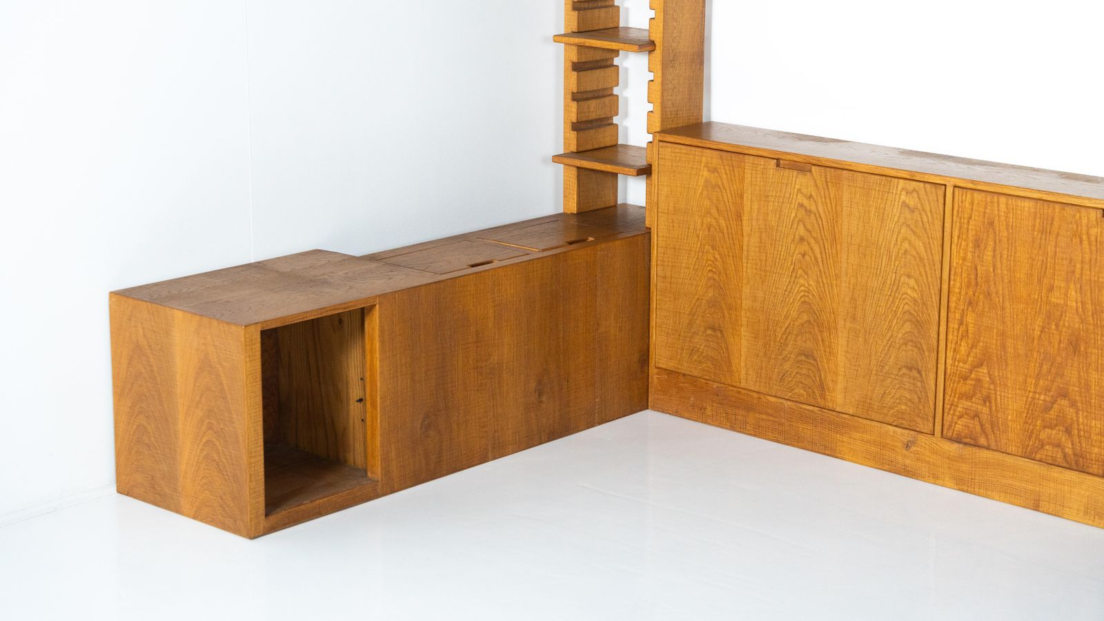Large Bookshelf With Bench By Guiseppe Rivadossi For Officina Rivadossi, Italy photo buy
