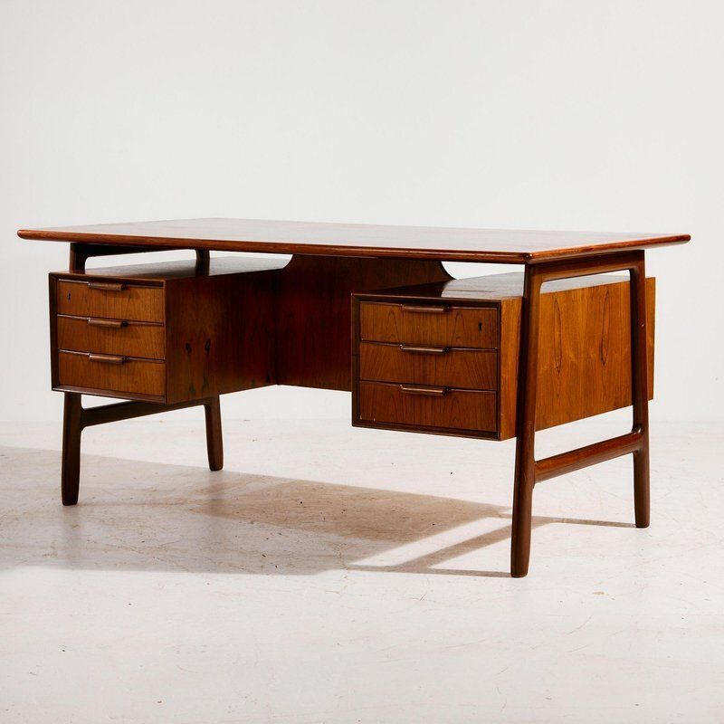 Model 75 Rosewood Desk By Gunni Omann For Omann Jun Møbelfabrik photo furniture