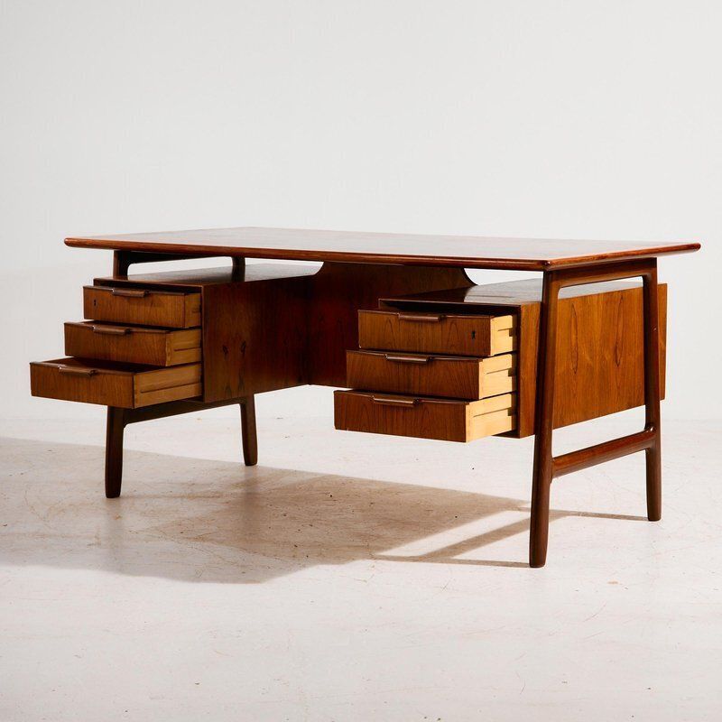 Model 75 Rosewood Desk By Gunni Omann For Omann Jun Møbelfabrik photo for sale